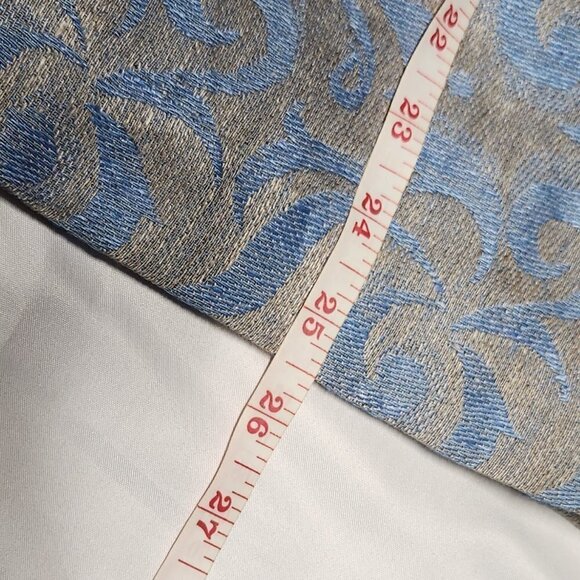 Harvē Benard Blue/Silver Pencil Skirt Size 8 - Picture 5 of 5